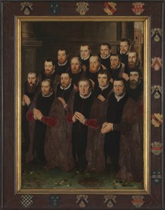Painel 1 com 16 retratos de membros da Confederação do Sangue Sagrado, Painel 1 com 16 retratos dos membros da Fraternidade do Santo Sangue